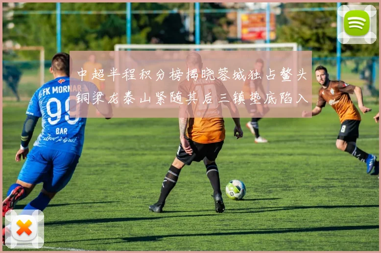 中超半程积分榜揭晓蓉城独占鳌头铜梁龙泰山紧随其后三镇垫底陷入困境